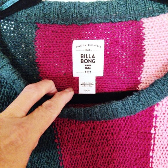 Stonewash Denim w/Fraying Crop Wide Leg Jeans & Stripe Sweater Bundle SZ Lg, NWT - Picture 8 of 16